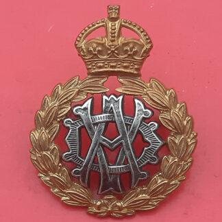 The Army Veterinary Department - King's Crown Officer's Silver & Gilt Cap Badge