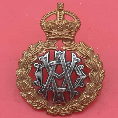 The Army Veterinary Department - King's Crown Officer's Silver & Gilt Cap Badge