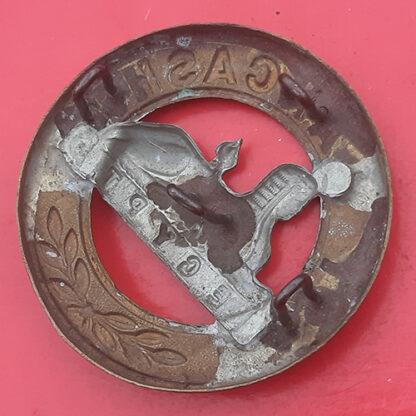The East Lancashire Regiment - Gilding Metal Helmet Plate Centre - Image 2