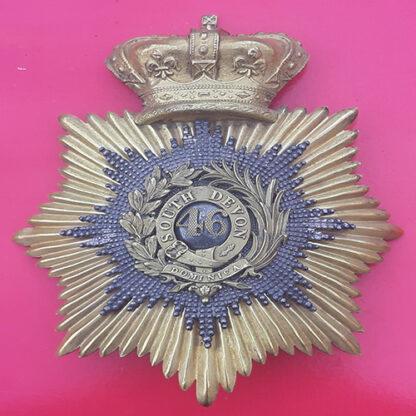 46th South Devon - Officer's Silver & Gilt Bell Top Shako