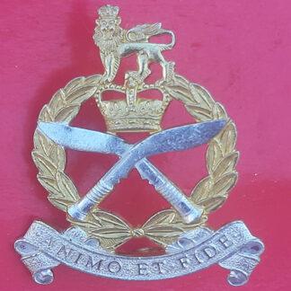Gurkha Adjutant General's Corps - Queen's Crown Silver & Gilt Cap Badge