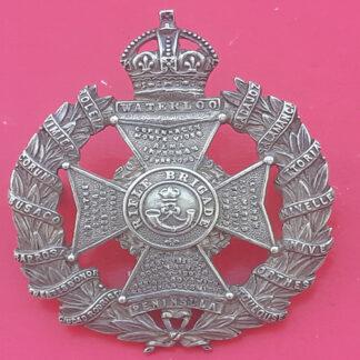 WW1 Rifle Brigade - Officer's Hallmarked Silver Cap Badge