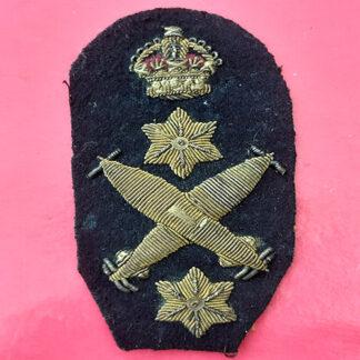 Royal Navy - Torpedo Gunner's Mate Gold Bullion Cloth Sleeve Badge