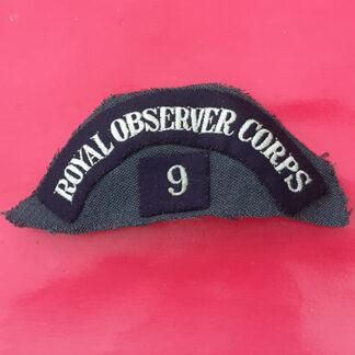 Royal Observer Corps - Cloth Shoulder Title