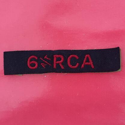 (canada) - 6th Anti-Tank Unit Royal Canadian Artillery - Cloth Shoulder Title