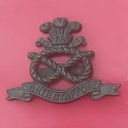 North Staffordshire Regiment - Officer's Service Dress Bronze Cap Badge