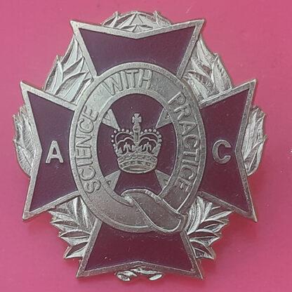 (Australia) Queensland Agricultural College - Queen's Crown Metal Cap Badge