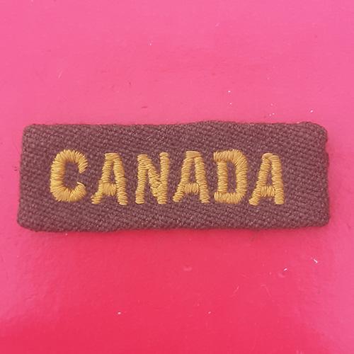 (Canada) "Canada" - Cloth Shoulder Title