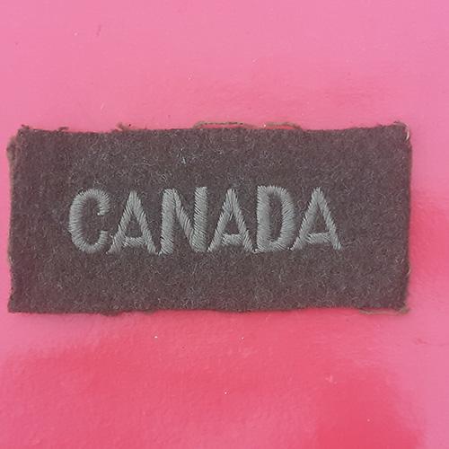 (Canada) "Canada" - Cloth Shoulder Title