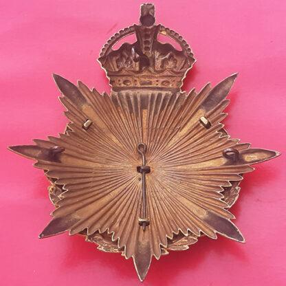 The Duke Of Wellington's (West Riding) Regiment - King's Crown Silver & Gilt Helmet Plate - Image 2