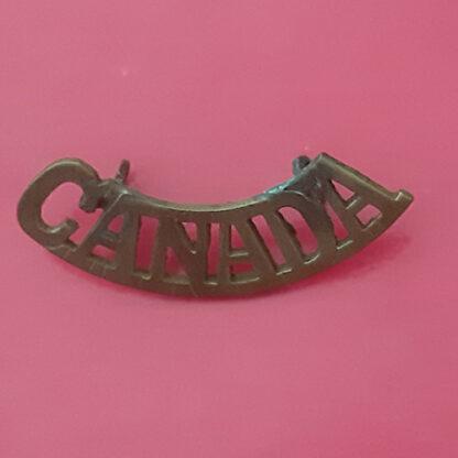 (Canada) "Canada" - Gilding Metal Shoulder Title