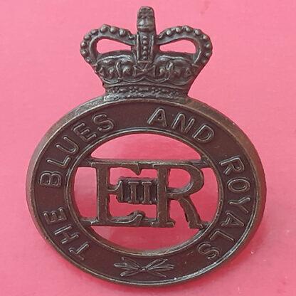 The Blues & Royals - Queen's Crown Bronze Cap Badge
