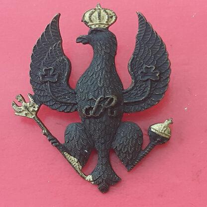 The King's Royal Hussars - Officer's Blackened Cap Badge