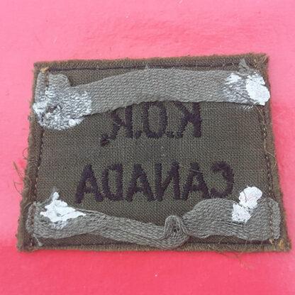 (Canada) King's Own Rifles Of Canada - Cloth Slip-On Shoulder Title - Image 2