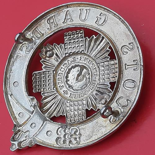 The Scots Guards - Piper's Frosted Silver Cap Badge - Image 2