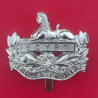 The Gloucestershire Regiment - Silver Anodised (J.R. Gaunt B'ham) Cap Badge