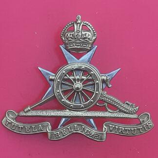The Royal Malta Artillery - King's  Crown Bi-Metal Cap Badge