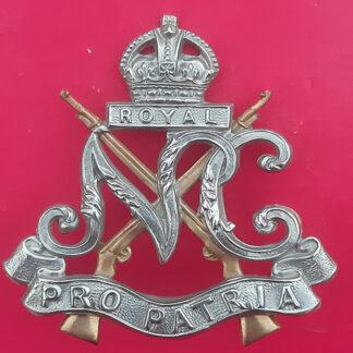 (South Africa) The Natal Caribiniers - King's Crown Bi-Metal Cap Badge
