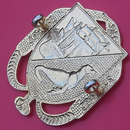 Falkland Islands Defence Force - Gold "New Metal" Cap Badge - Image 2