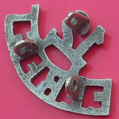 (India) 12th Frontier Force - Cast White Metal Shoulder Title - Image 2