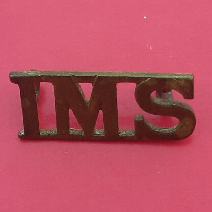 (India) Indian Medical Services - Gilding Metal Shoulder Title