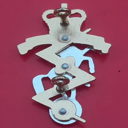 (New Zealand) Royal New Zealand Electrical & Mechanical Engineers - Queen's Crown Gold & Silver Anodised Cap Badge - Image 2