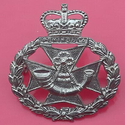 The Royal Green Jackets Brigade - Silver Plate Cap Badge