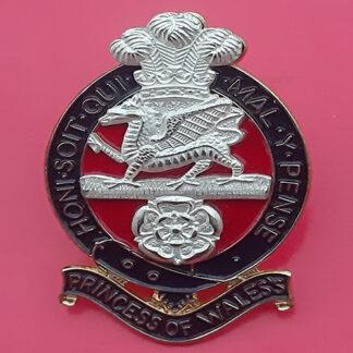 Princess Of Wales' Own Royal Regiment - Officer's Cap Badge