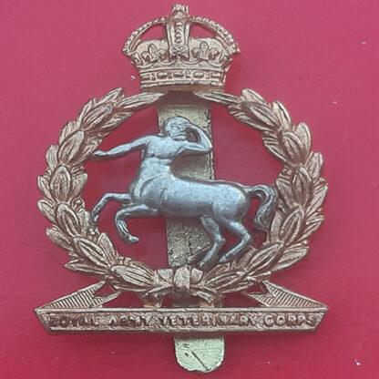 The Royal Army Veterinary Corps - King's Crown Bi-Metal Cap Badge