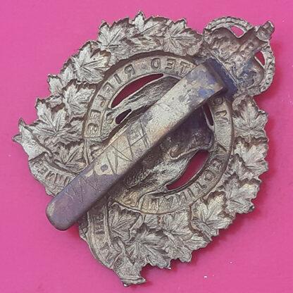(Canada) The Manitoba Mounted Rifles - King's Crown Bi-Metal Cap Badge - Image 2