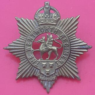 (Canada) The Wentworth Regiment - King's Crown Gilding Metal Cap Badge
