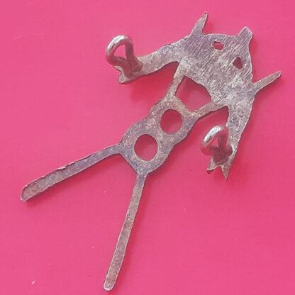 (India) Indian Army Expeditionary Force - Cast White Metal Cap Badge - Image 2