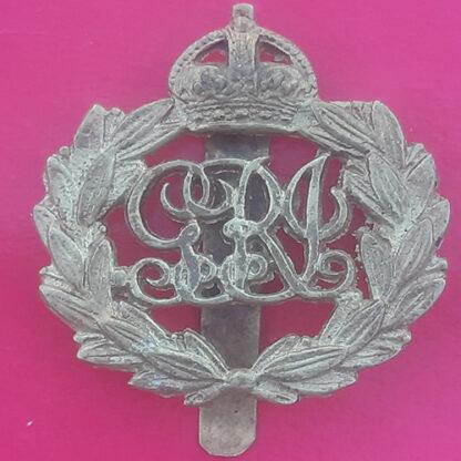 (India) General Service Corps - King's Crown Cast Gilding Metal Cap Badge