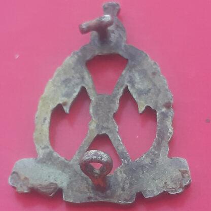 (India) 2nd H.E.H Nizam's Own Hyderabad Lancers - Cast Gilding Metal Cap Badge - Image 2