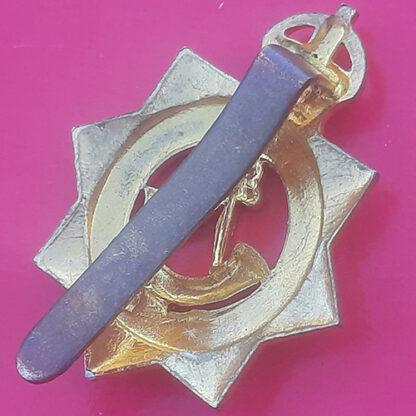(India) Madras & South Mahratta Rifles - King's Crown Gilding Metal Cap Badge - Image 2