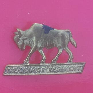 (India) The Charmar Regiment - Gilding Metal Cap Badge