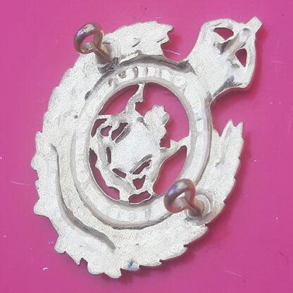 (South Africa) The South African Engineers - King's Crown Gilding Metal Cap Badge - Image 2