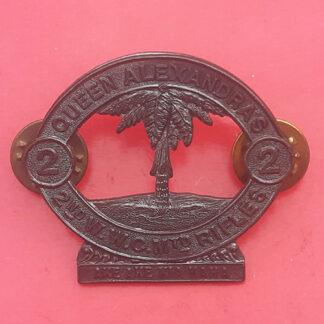 (New Zealand) Queen Alexandra's Squadron (R.N.Z.A.C.) - Cap Badge