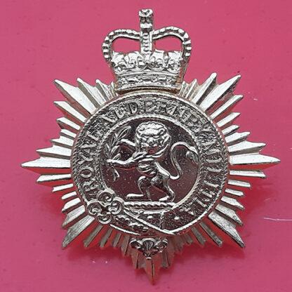 The Royal Alderney Militia - Gold Anodised Cap Badge