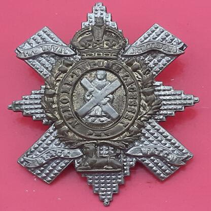 The Royal Highlanders Black Watch - King's Crown Senior N.C.O.'s Bi-Metal Cap Badge
