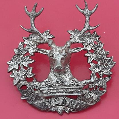 The Gordon Highlanders - Officer's Silver Cap Badge