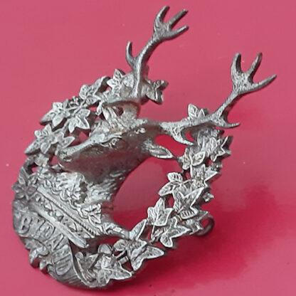 The Gordon Highlanders - Officer's Silver Cap Badge - Image 3