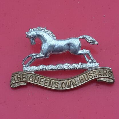 The Queen's Own Hussars - Silver & Gilt Cap Badge