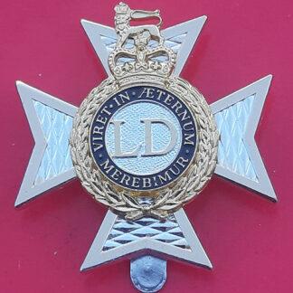 The Light Dragoons - Gold & Silver Anodised Cap Badge