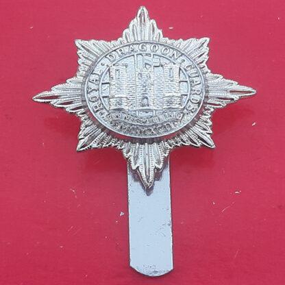 The Royal Dragoon Guards - N.C.O.'s Silver Anodised Cap Badge