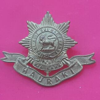 (New Zealand) 6th Hauraki Regiment - Gilding Metal Cap Badge
