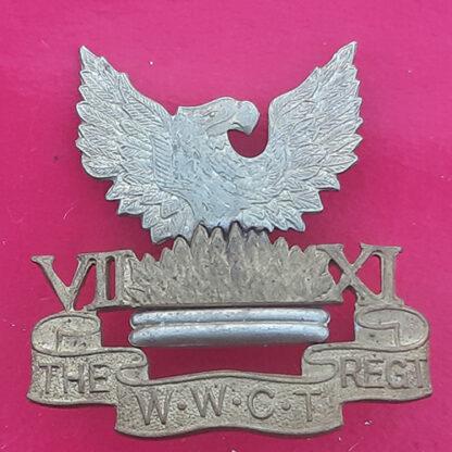 (New Zealand) The Wellington West Coast & Taranaki Regiment - Bi-Metal Cap Badge