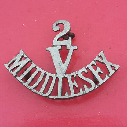 The 2nd Middlesex Volunteer Battalion - White Metal Cap Badge