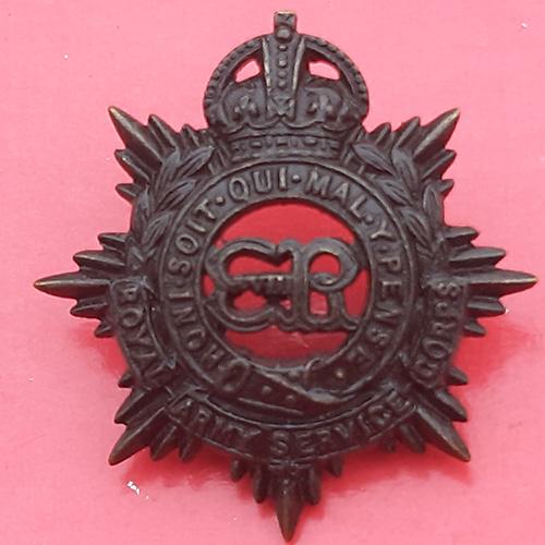 The Royal Army Service Corps - Edward VIII Officer's Service Dress Collar Badge
