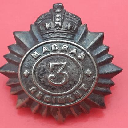 (India) The 3rd Madras Regiment - Silver Cap Badge